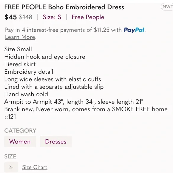 FREE PEOPLE Boho Embroidered Dress - Picture 8 of 8